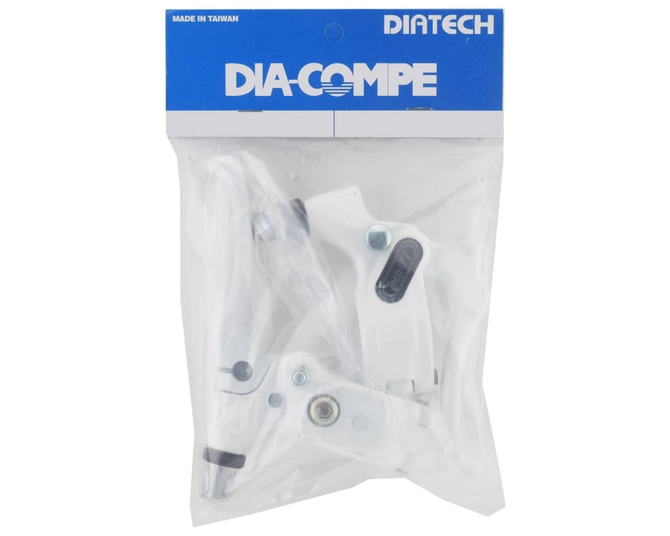 Dia-Compe Tech 77 Brake Levers (White/White) (Pair) - Dan's Comp